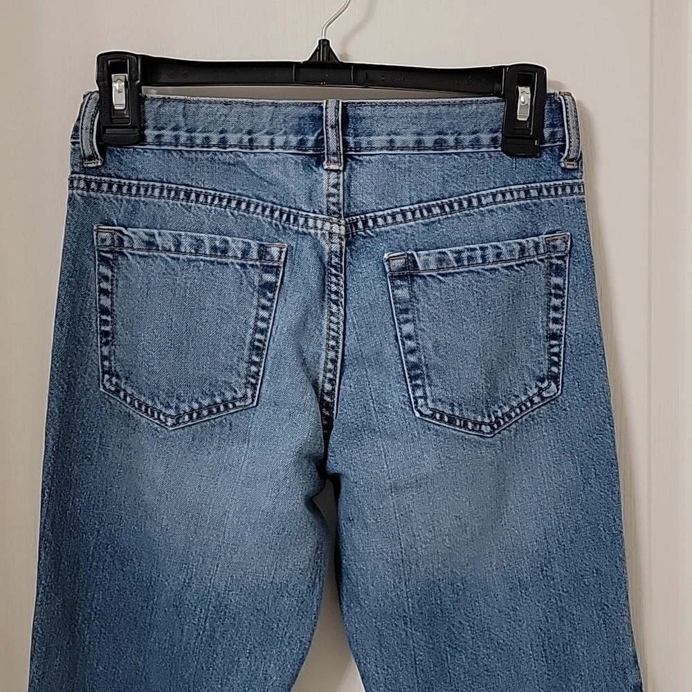 Old Navy, Size 12 Standard, Med Wash, Straight Leg Jeans, Excellent Used Cond.
